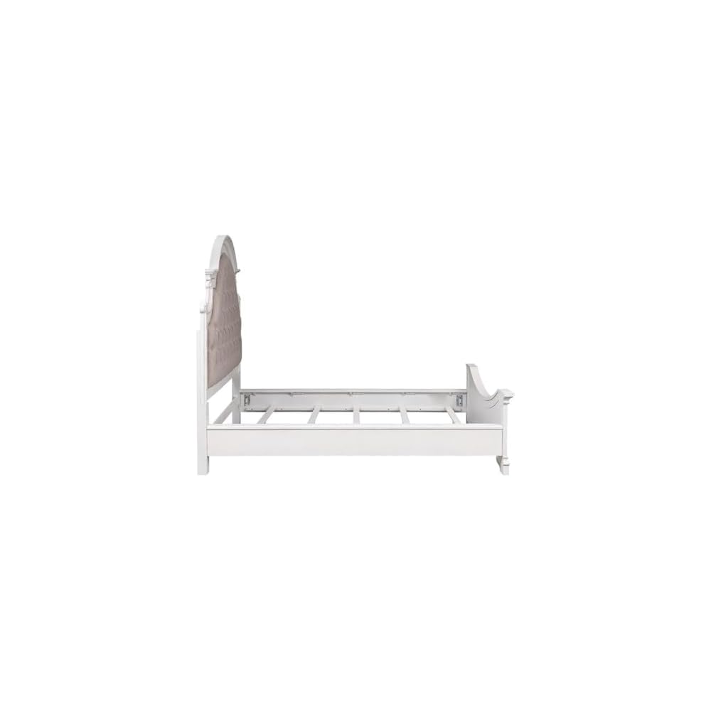 Liberty Furniture Industries Magnolia Manor King Upholstered Bed, White