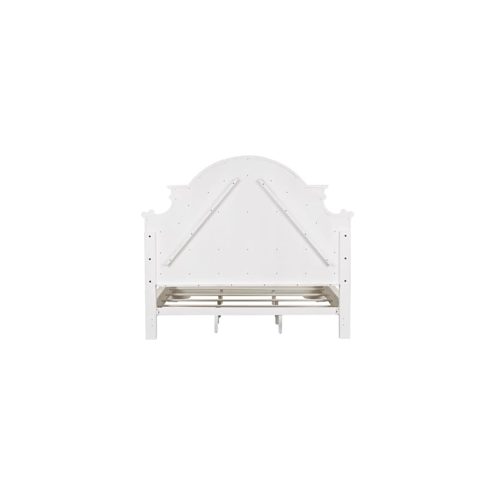 Liberty Furniture Industries Magnolia Manor King Upholstered Bed, White