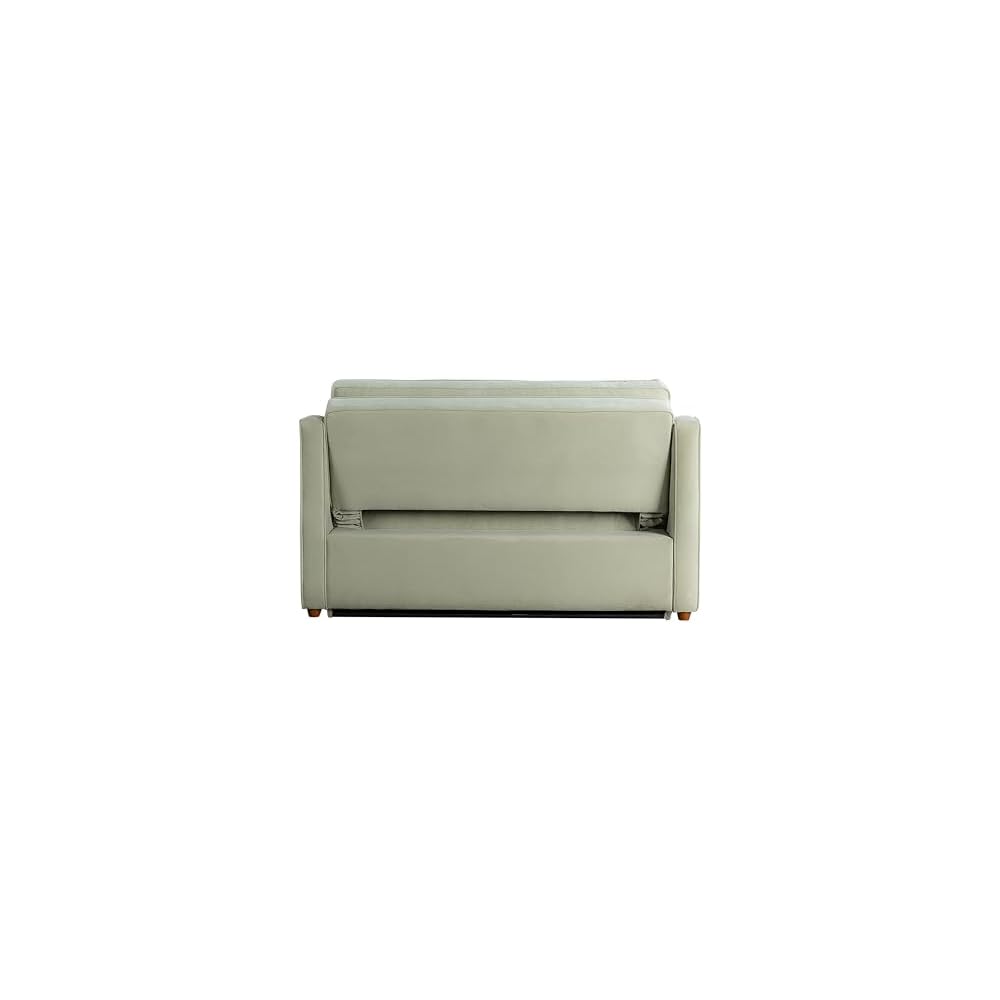 ® Santa Cruz 62.2" Convertible Loveseat, Full-Size, Recessed Track Arms, Dream Coil® Comfort, Fingerguard® Pinch Point Protection, Soft Velvet Fabric, Sage