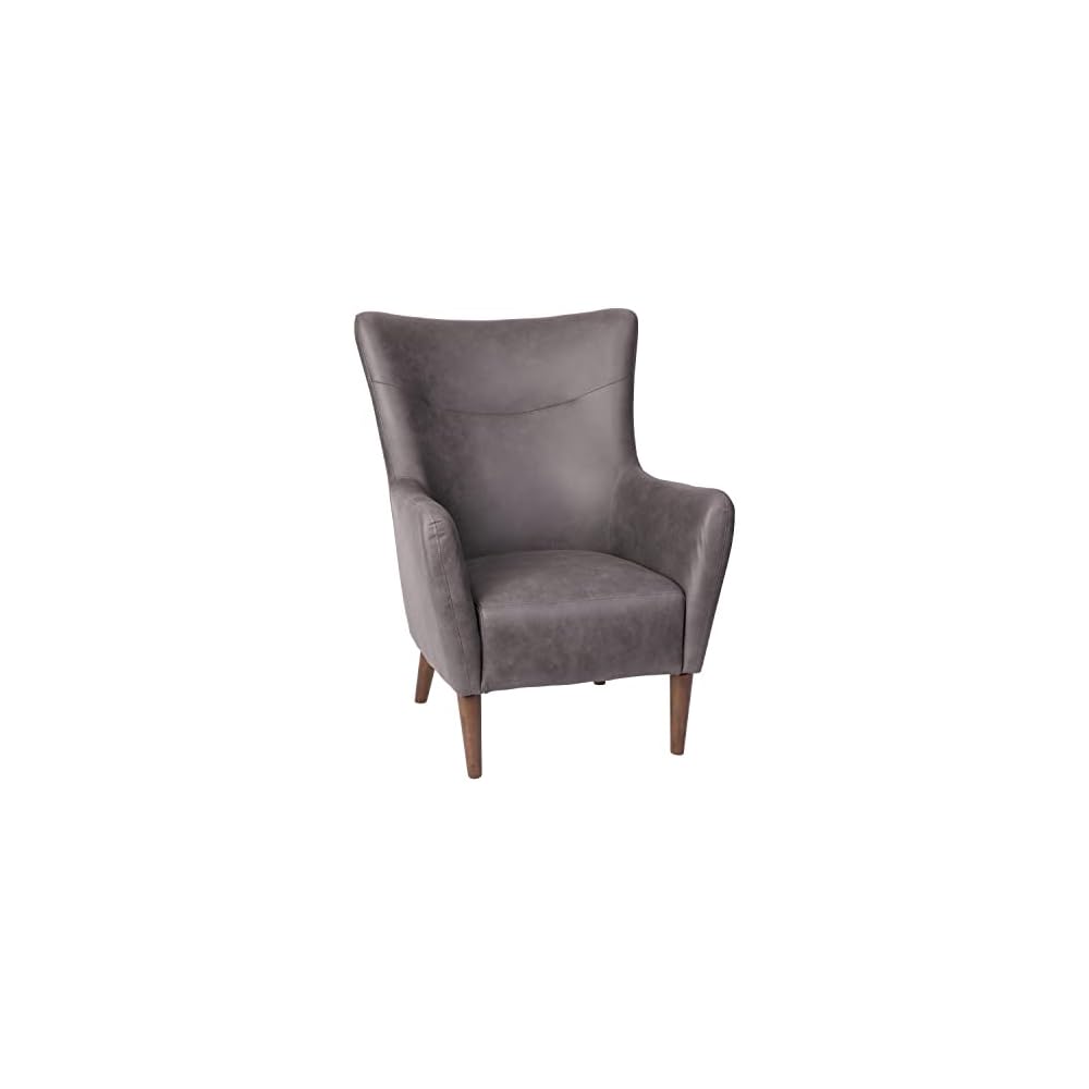 Traditional Wingback Accent Chair, Off-White