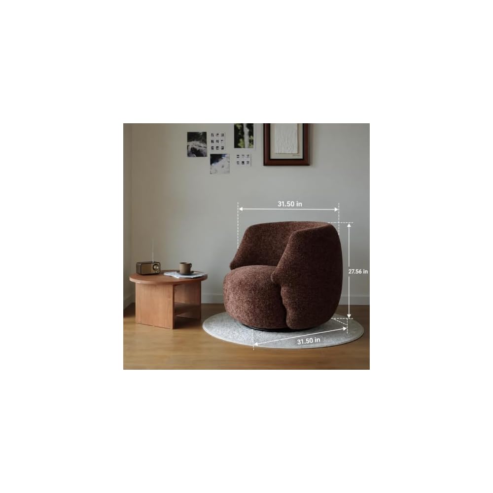 Brown Leather Tufted Wingback Chair with Rolled Arms and Wood Legs