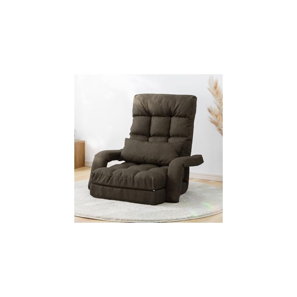 Iris Plaza YC-8013A-1 Swivel Chair with Armrest, Charcoal