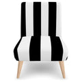 Chair Black White Stripes