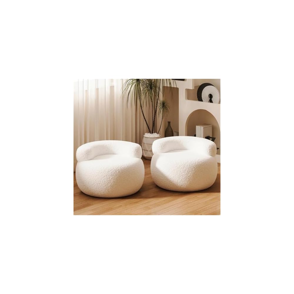 Sofa Stool, Round Sofa Stool with Backrest, Bedroom Chair, Upholstered Seat, Suitable for Living Room, Bedroom and Study Room(Gray)