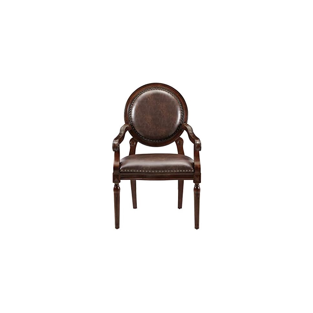 Kennard Accent Chair, Dark Brown