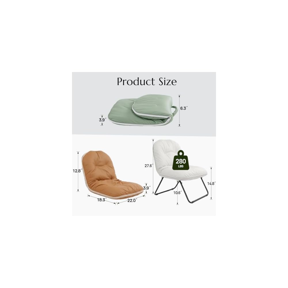Adjustable Floor Chair with Back Support