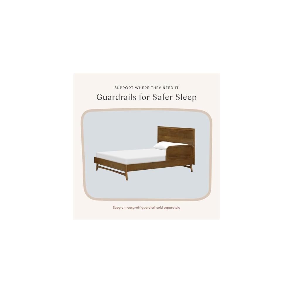 Palma Full Size Bed Frame with Headboard in Walnut