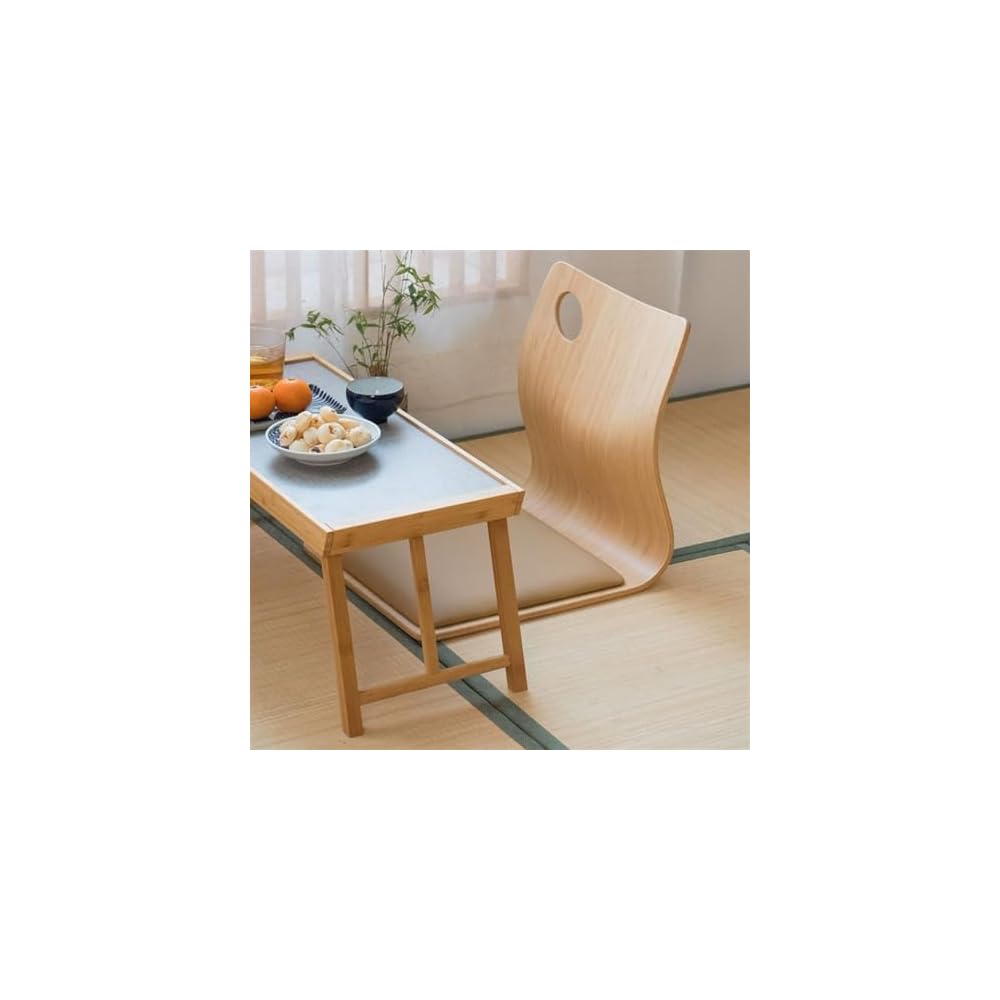 LSLYTQ Floor Chair, Chair with Back Support, Meditation Floor Sitting Chair Legless Lazy Sofa Chair, Bay Window Balcony Living Room Tea Room Chair Floor Seat Meditation Chair