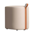 Makeup Stool Dresser Chair for Girls Bedroom Light Luxury Scandinavian Style Shoe Bench and Foot Stool for Living Room Khaki Small Square Stool Short Chair