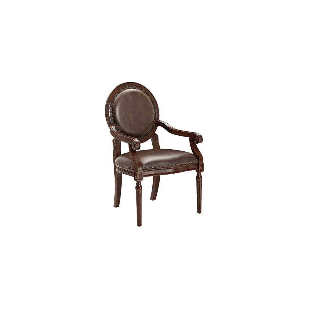 Kennard Accent Chair, Dark Brown