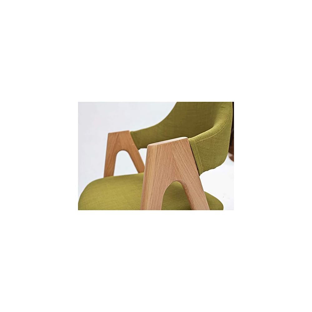 Renovation House Floor Chair Solid Wood Chair Chair Sofa Chair in Solid Wood Recliner for Bedroom Dining Living Room Office (Color : Black Size : 80 * 45 * 48cm)