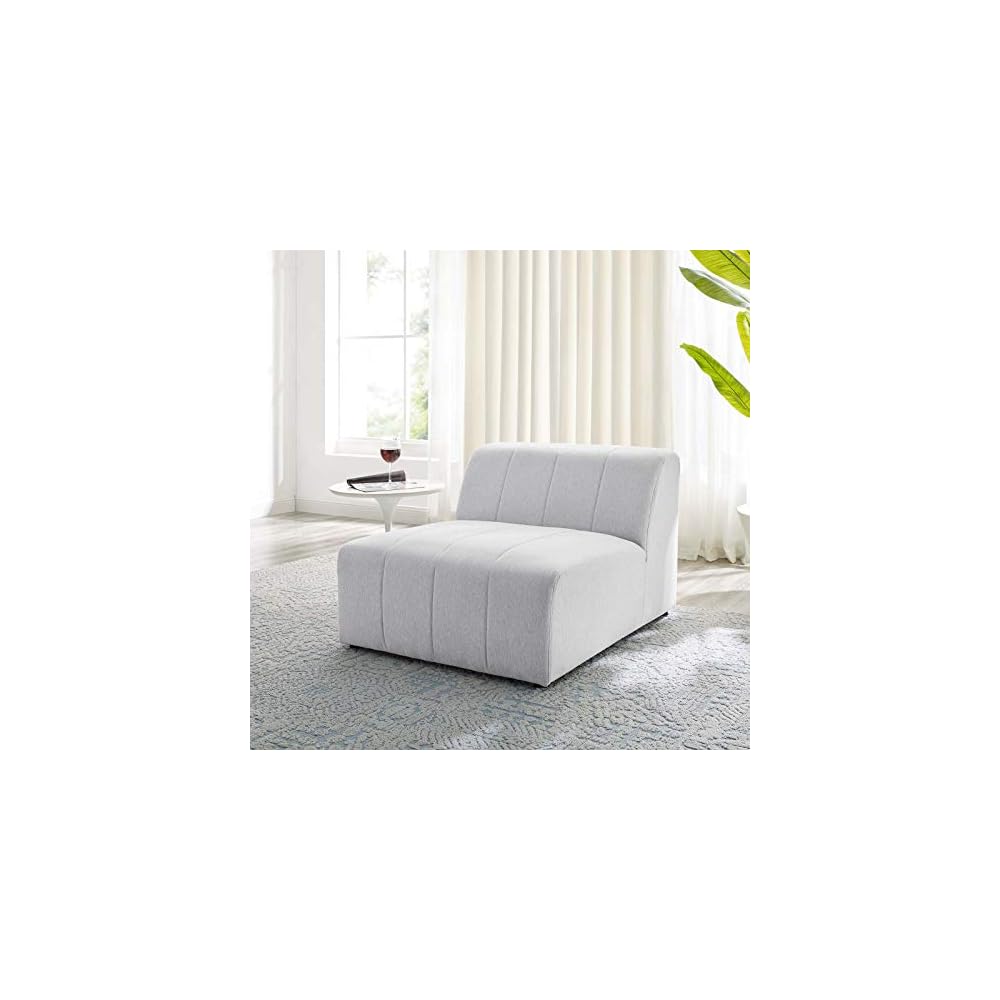 Bartlett Channel Tufted Upholstered Sectional, Right-Arm Chair, Teal