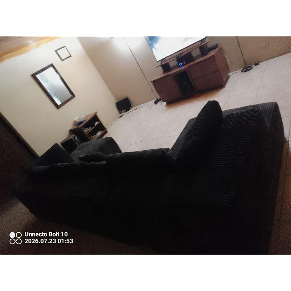 134'' Cloud Couch U-Shaped Sectional Sofa, Corduroy Boneless Couches